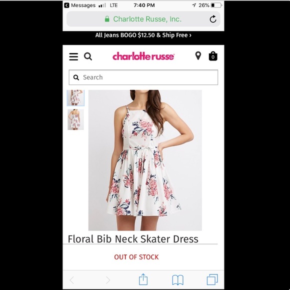 charlotte russe graduation dress Matte White Graduation Gown main image 0